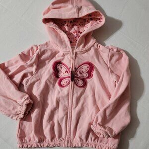 Gymboree Butterfly Girl 4T-5T Used Hoodie Play for light spots but looks Great